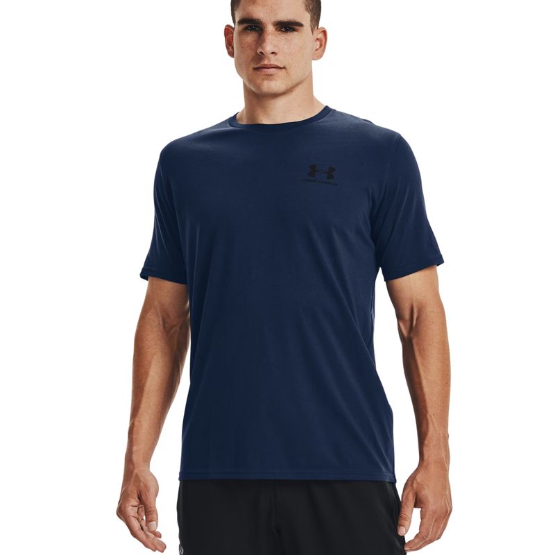 Camiset-Under-Armour-Sportstyle-Left-Chest-Masculina---Azul-Maarinho