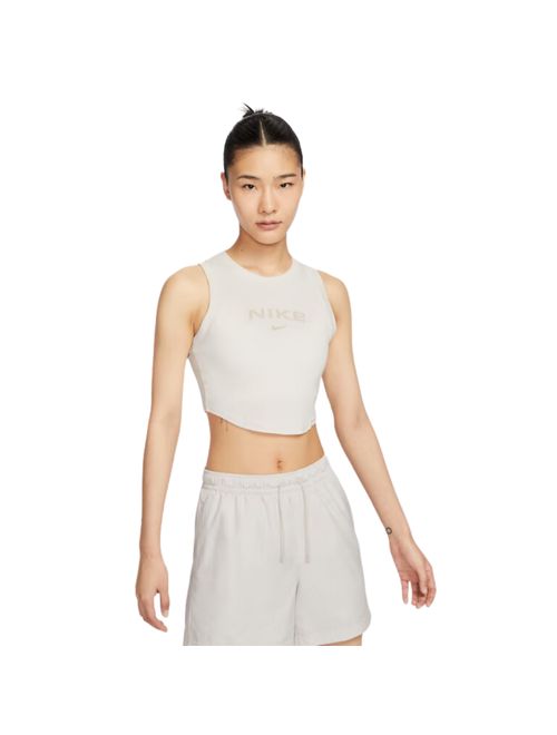 Regata Nike Sportswear Cropped Feminina - Off White
