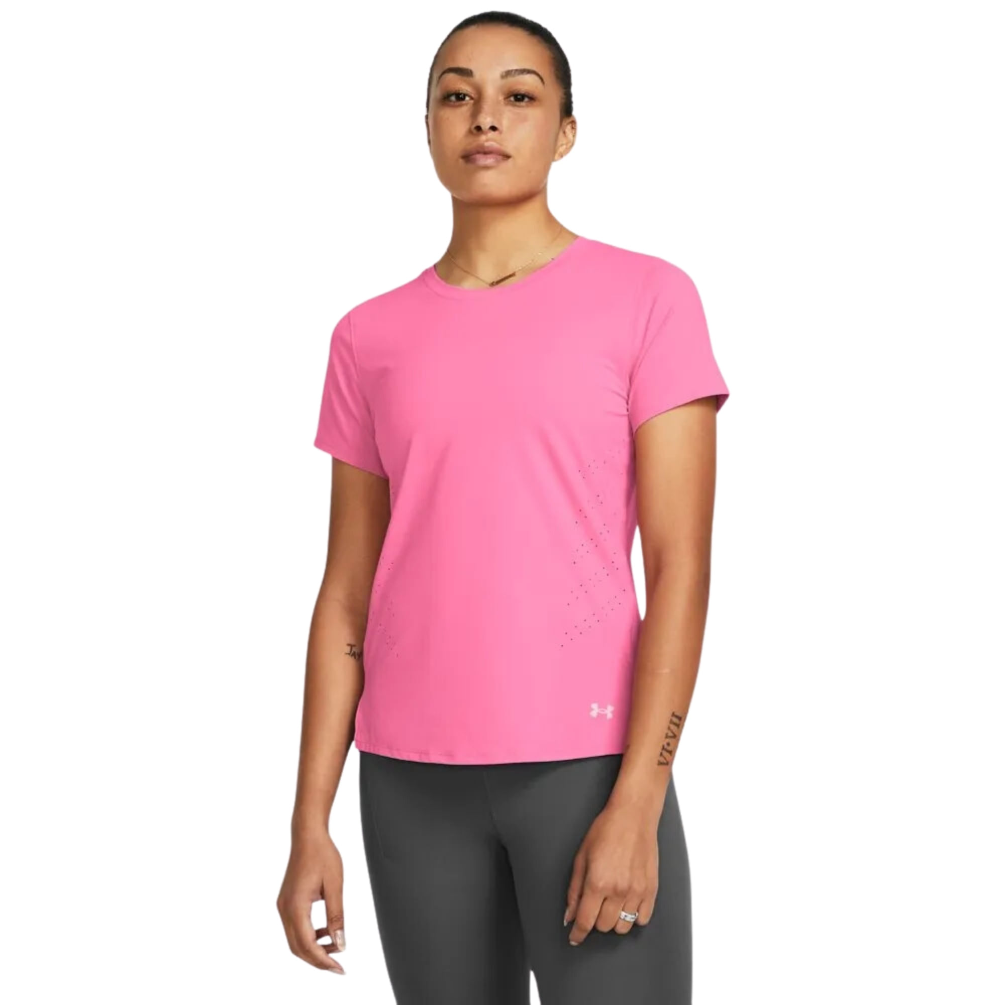 Camiseta Under Armour Launch Elite Feminina - Rosa
