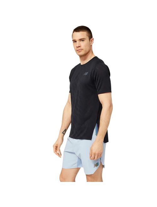 Camiseta New Balance Q Speed Jacquard Masculina - Preto