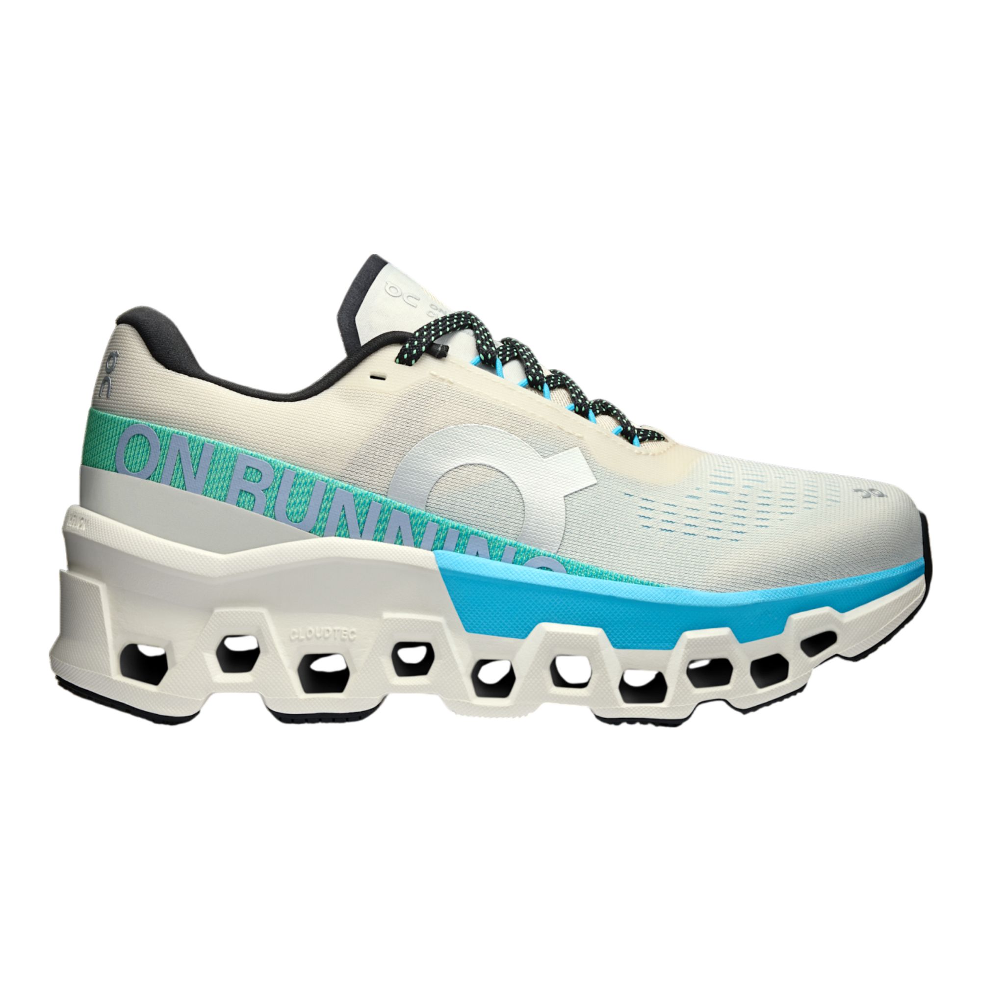 Tênis On Running Cloudmonster 2 Feminino - Branco/Azul