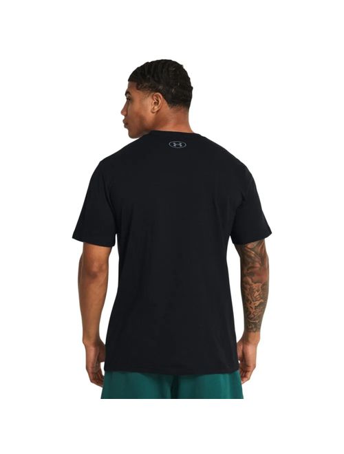 Camiseta Under Armour Colorblock Wordmark Masculina - Preta