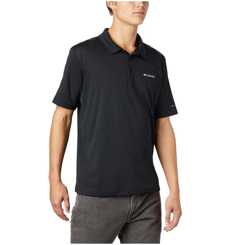 Camisa Polo Columbia Zero Rules - Masculina Preta