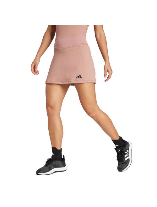 Saia Shorts Adidas Optime Biker Feminina - Marrom Claro