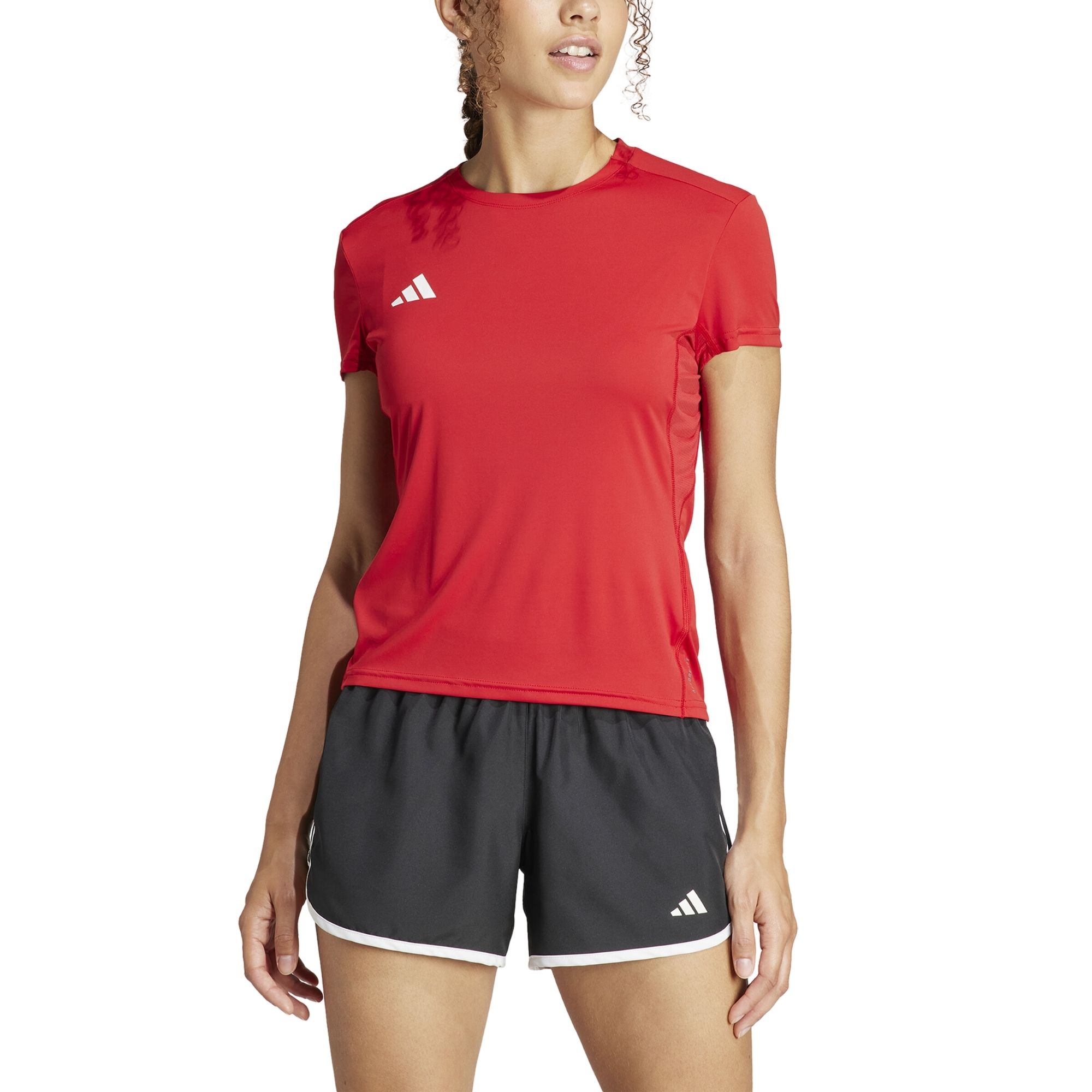 Camiseta Adidas Adizero Essentials Feminina - Vermelha