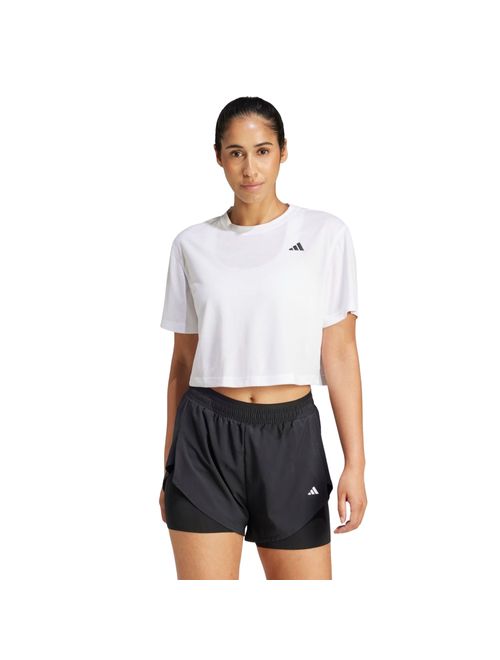 Camiseta Adidas Boxy Essentials Feminina - Branca