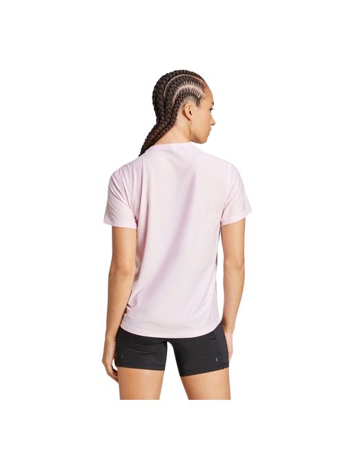 Camiseta Adidas Own The Run Base Feminina - Rosa Claro