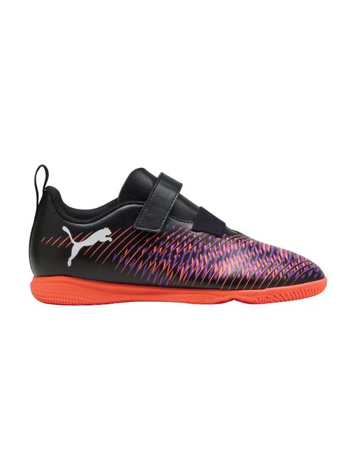 Chuteira Society Puma Com Velcro Future 8 Play Neymar Infantil - Preta/Roxa