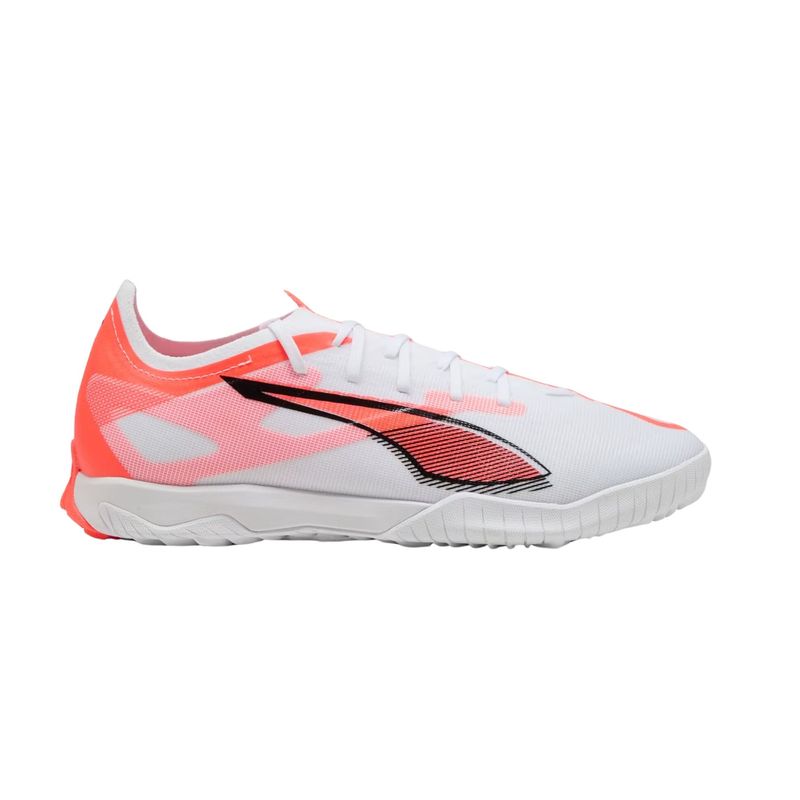 chuteira-society-puma-ultra-5-match-unissex-branca-vermelha