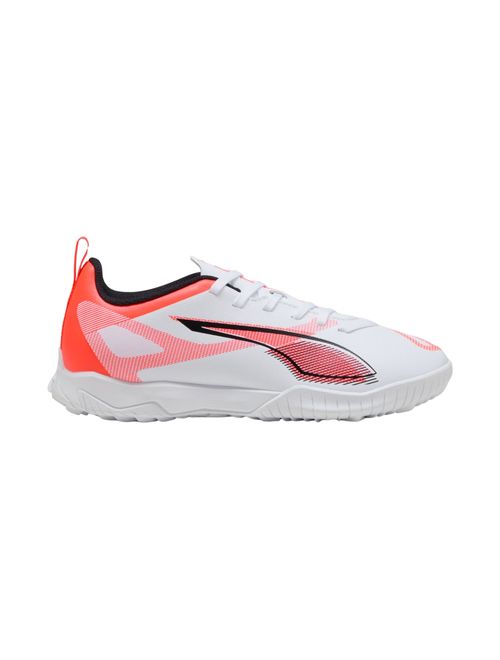 Chuteira Society Puma Ultra 5 Play Infantil Memphis - Branca/Vermelha