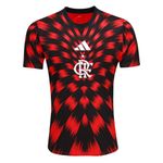Flamengo adidas シャツ サイズP 赤黒 Adidas CRF Flamengo Black Red Soccer Football Jersey Men's