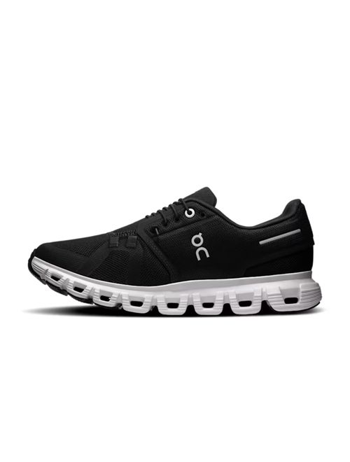 Tênis On Running Cloud 6 Feminino - Preto/Branco