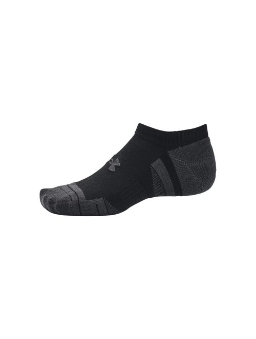Kit Meias Under Armour Cano Baixo Performance Tech 3 Pares Unissex - Preta