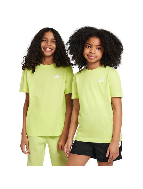 Camiseta Nike Sportswear Tee Emb Futura Infantil - Amarela
