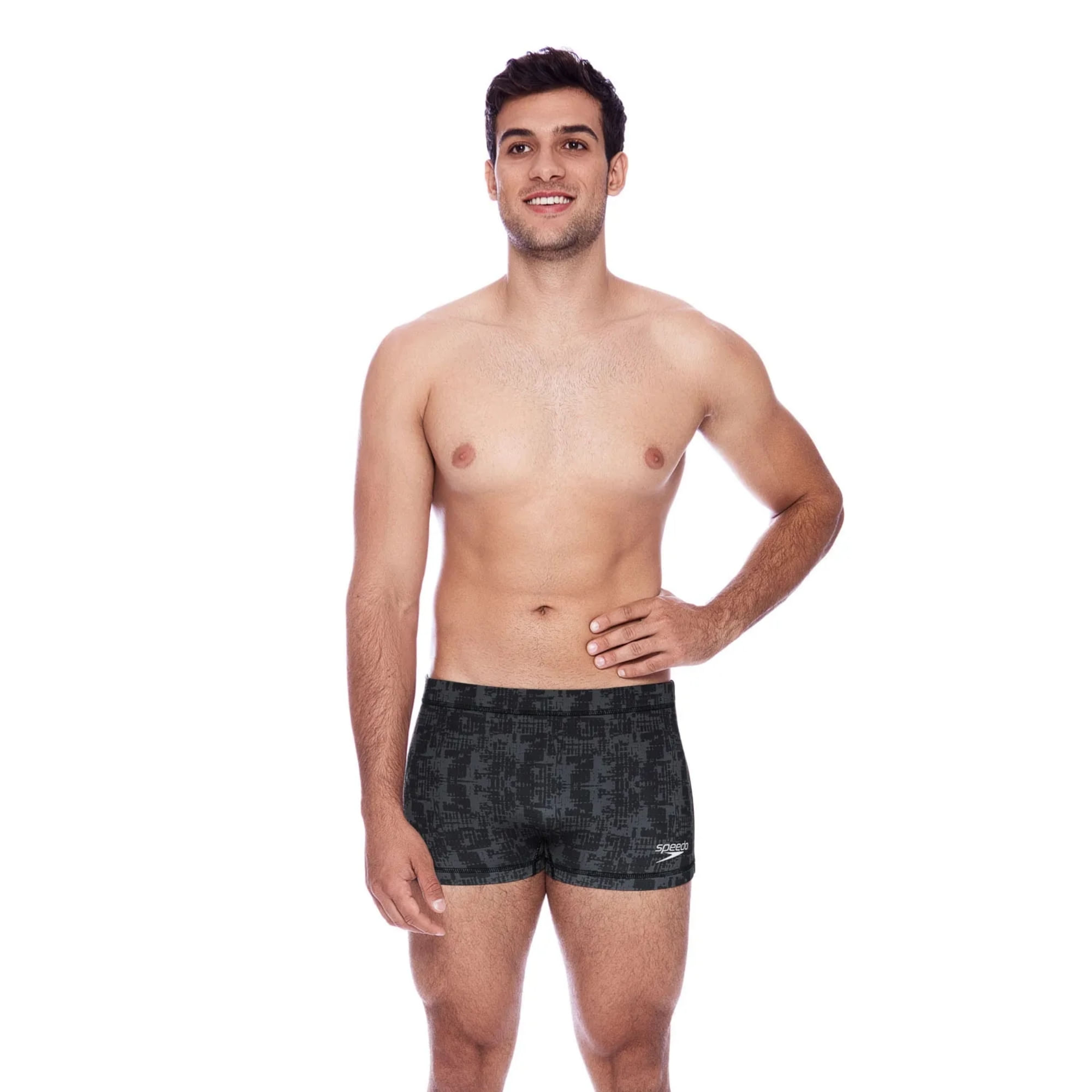 Sunga Boxer Speedo High Graphic Masculina - Preta