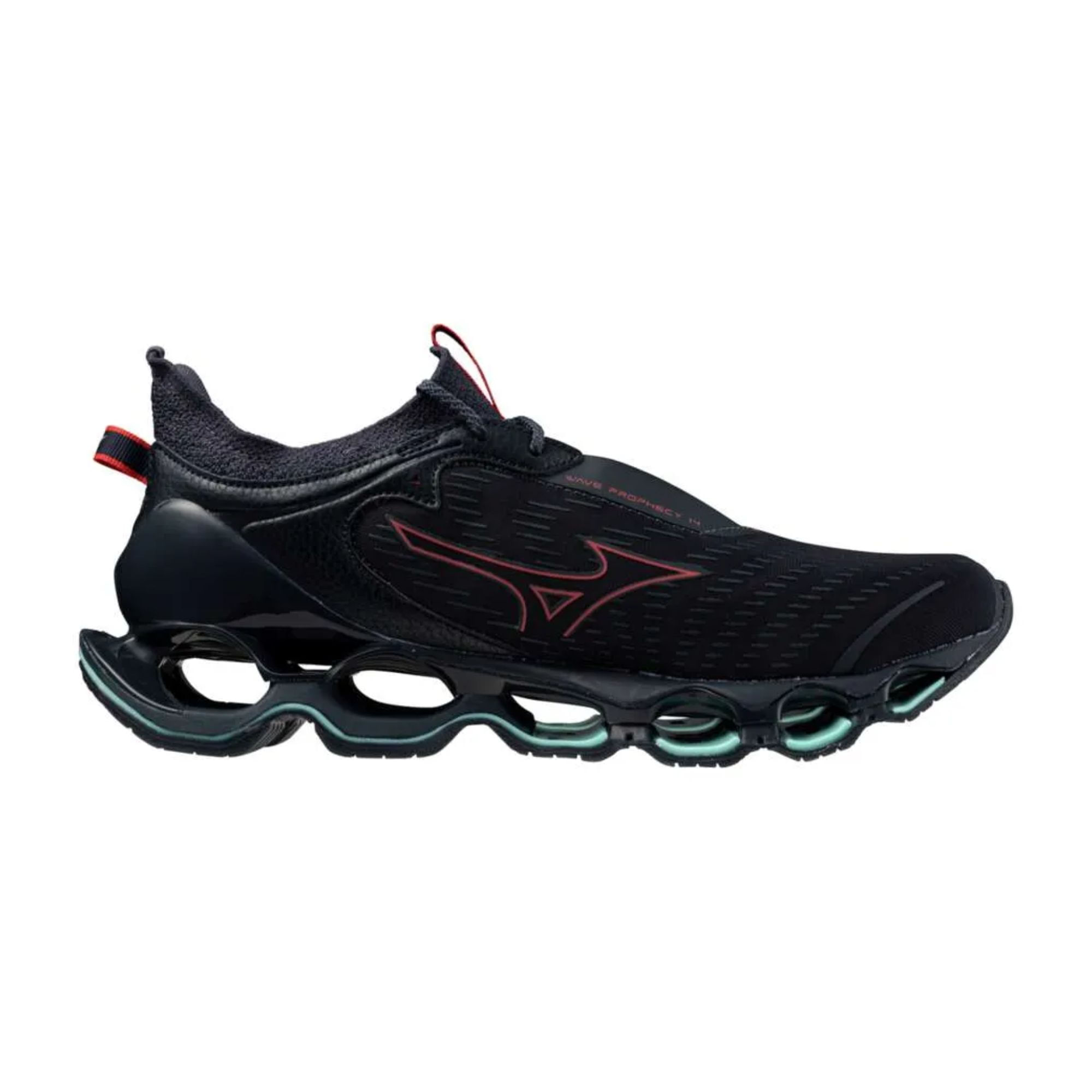 Tênis Mizuno Wave Prophecy 14 Masculino - Grafite/Vermelho