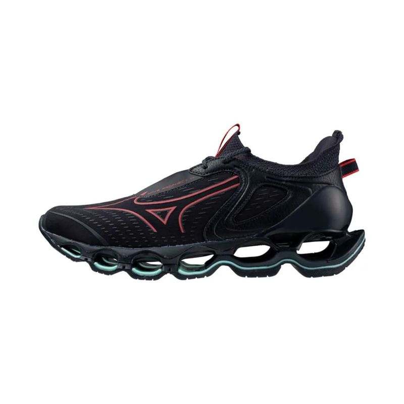 Tenis-Mizuno-Wave-Prophecy-14-Masculino---Grafite-Vermelho
