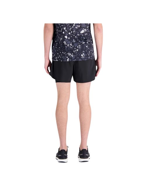 Shorts New Balance Accelerate 2 Em 1 Masculino - Preto