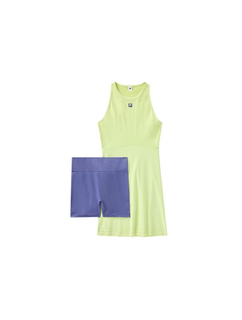 Vestido Fila Ace Seamless Feminino - Verde Claro/Roxo
