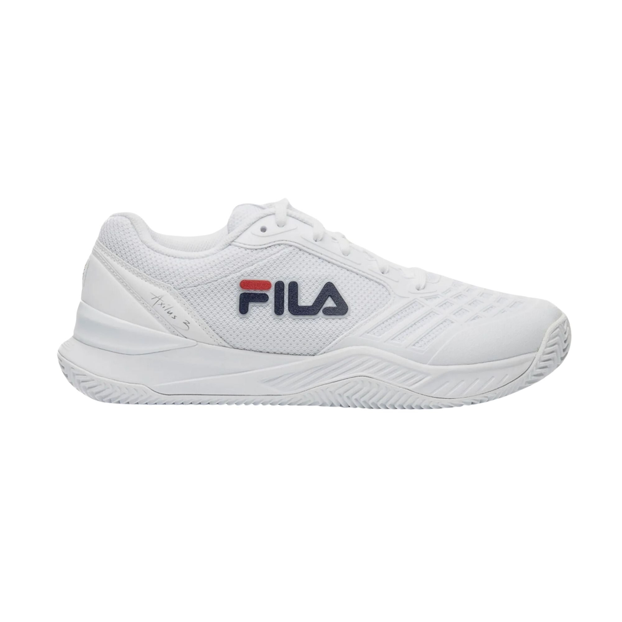 Tênis Fila Axilus 3 Clay Saibro Feminino - Branco/Vermelho