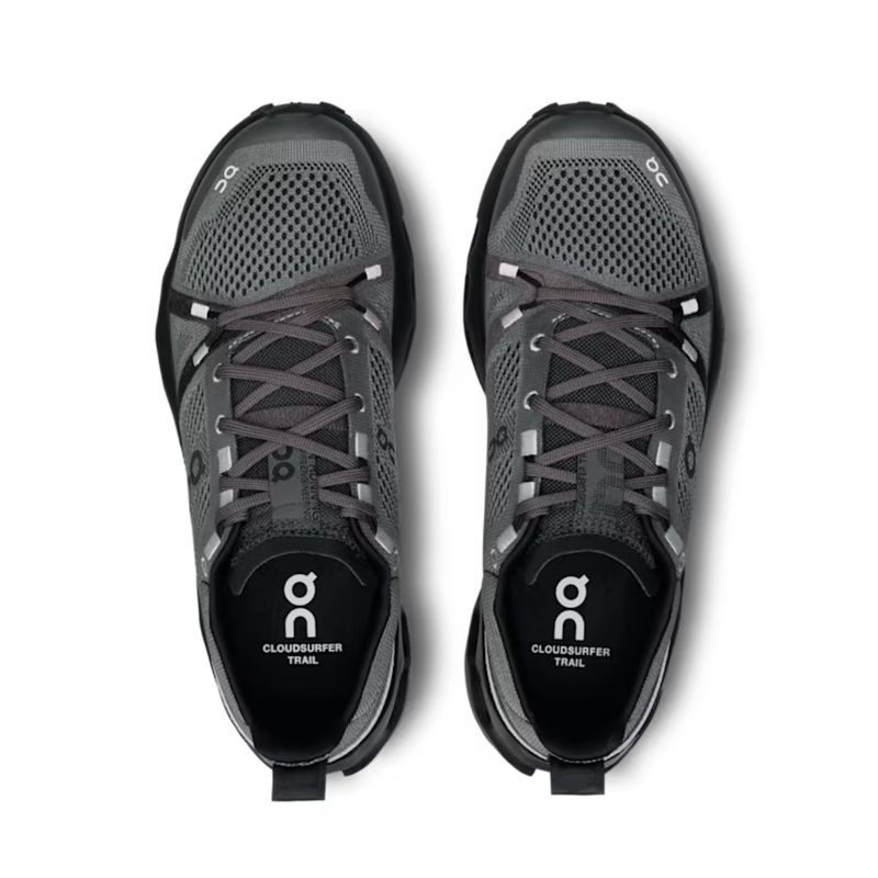 tenis-on-running-cloudsurfer-trail-feminino-preto-cinza
