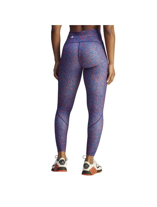Calça Legging Adidas Stella Mccartney Estampada Feminina - Azul/Vermelha