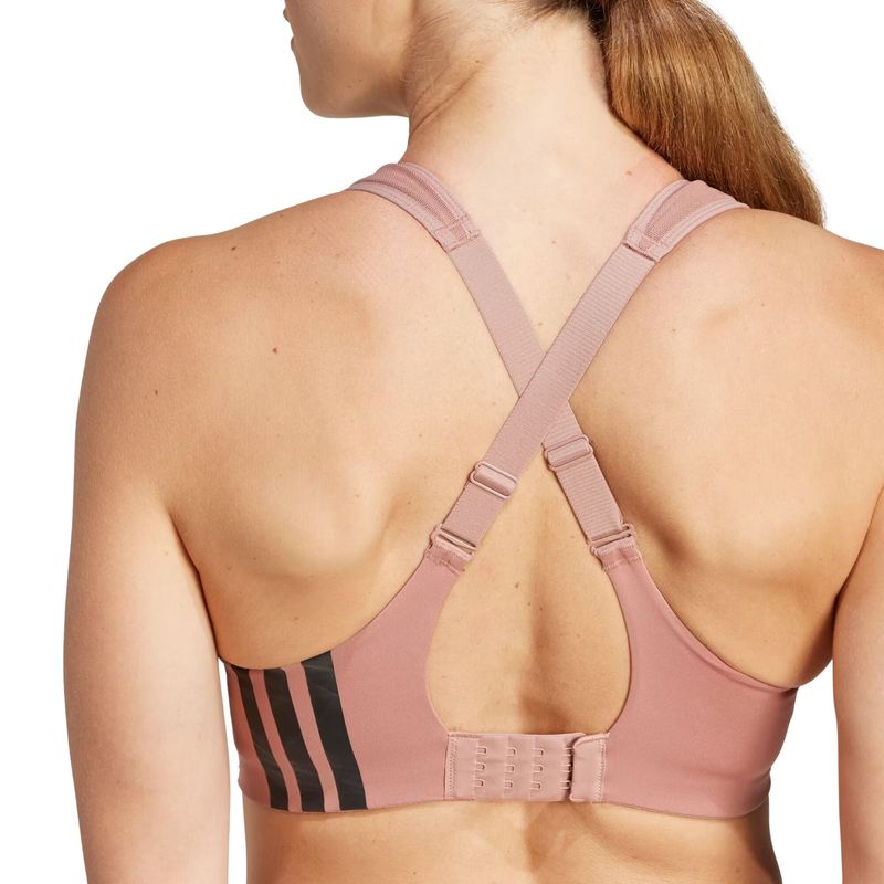 top-adidas-design-alto-suporte-tlrd-impact-feminino-marrom