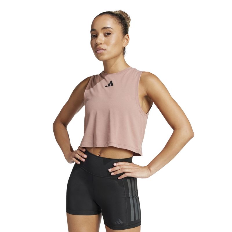 regata-adidas-treino-boxy-power-feminina-marrom