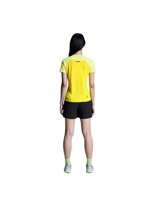 Camiseta On Running Performance-T Feminina - Amarela