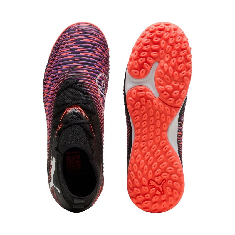 chuteira-society-puma-mid-future-8-match-infantil-preta-roxa
