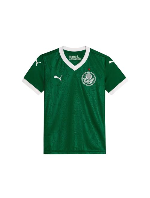 Camisa Palmeiras I 25/26 Puma Torcedor Infantil - Verde