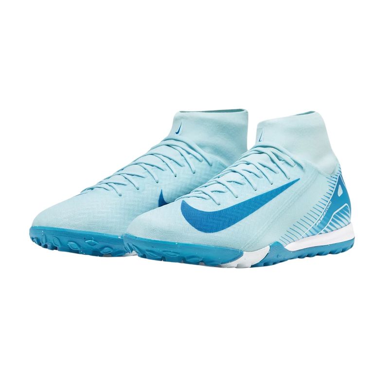 Chuteira Society Nike Mercurial Zoom Superfly 10 Academy Masculina - Azul