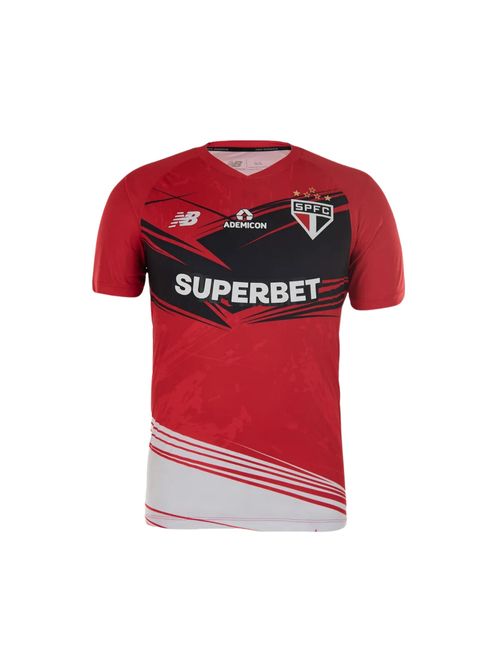 Camisa São Paulo 25/26 New Balance Goleiro Masculina - Vermelha/Preta