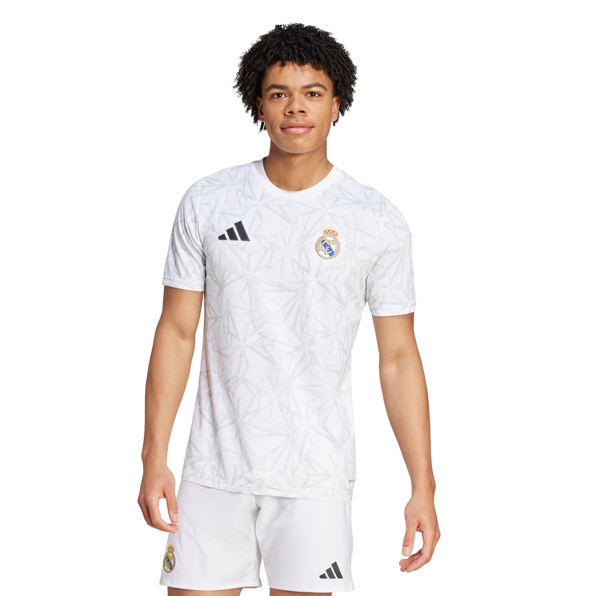 Camisa Real Madrid 24/25 Adidas Pré Jogo Masculina - Branca