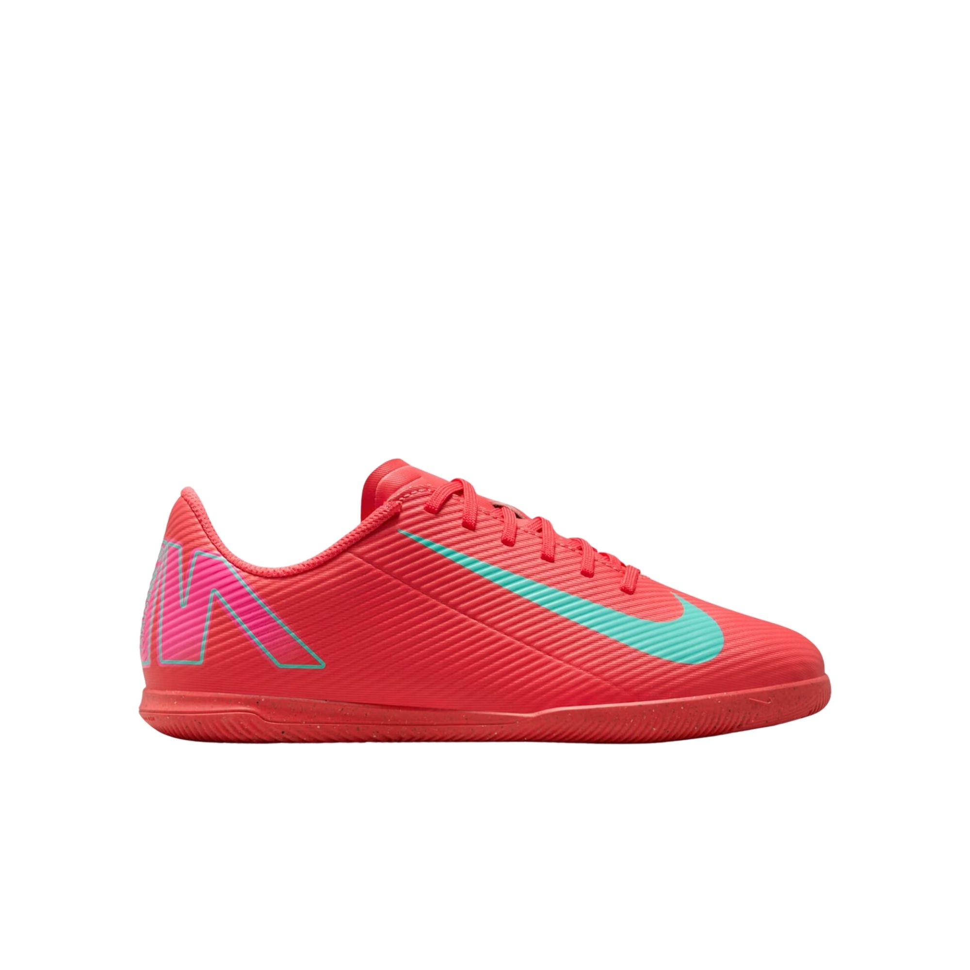 Chuteira Futsal Nike Mercurial Vapor 16 Club Infantil - Vermelha/Turquesa