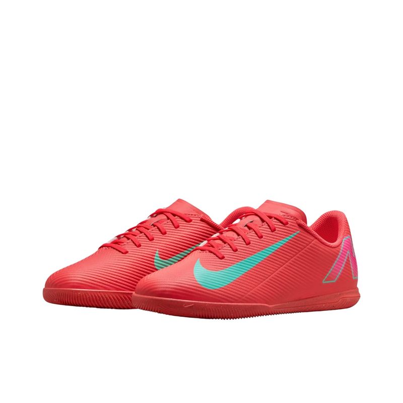 chuteira-futsal-nike-mercurial-vapor-16-club-infantil-vermelha-turquesa