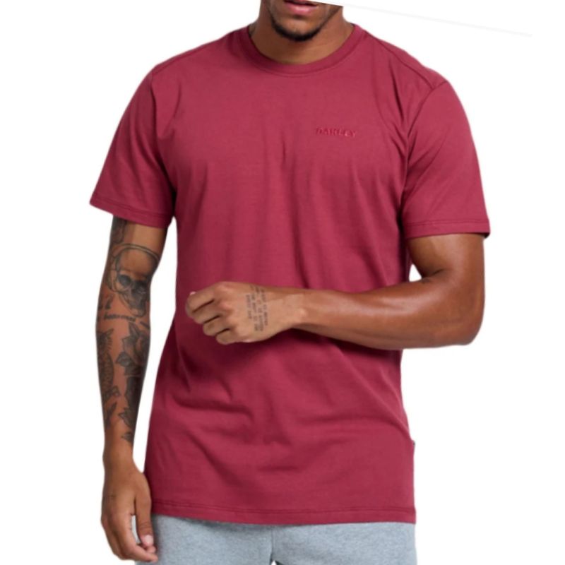 camiseta-oakley-bark-tee-masculina-bordo