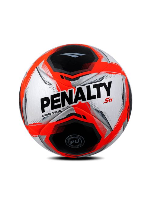 Bola Campo Penalty S11 R1 XXV Unissex - Branca/Vermelha