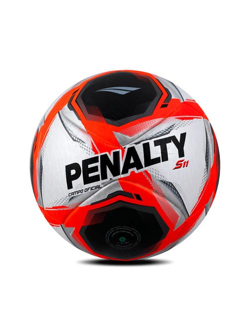 Bola Campo Penalty S11 R1 XXV Unissex - Branca/Vermelha