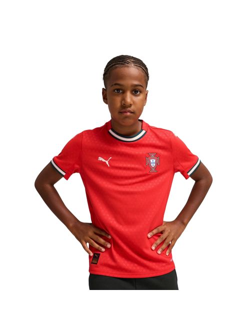 Camisa Portugal I 25/26 Puma Infantil - Vermelha