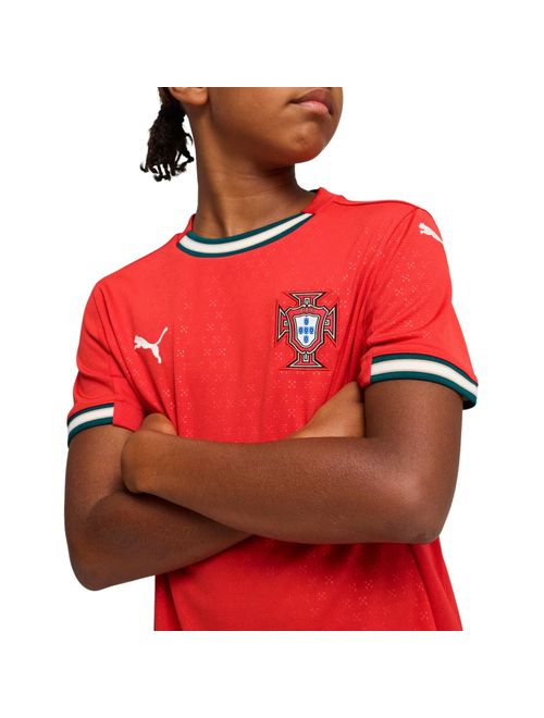 Camisa Portugal I 25/26 Puma Infantil - Vermelha