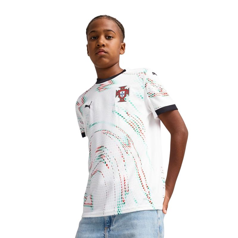 camisa-portugal-ii-25-26-puma-away-infantil-branca-preta