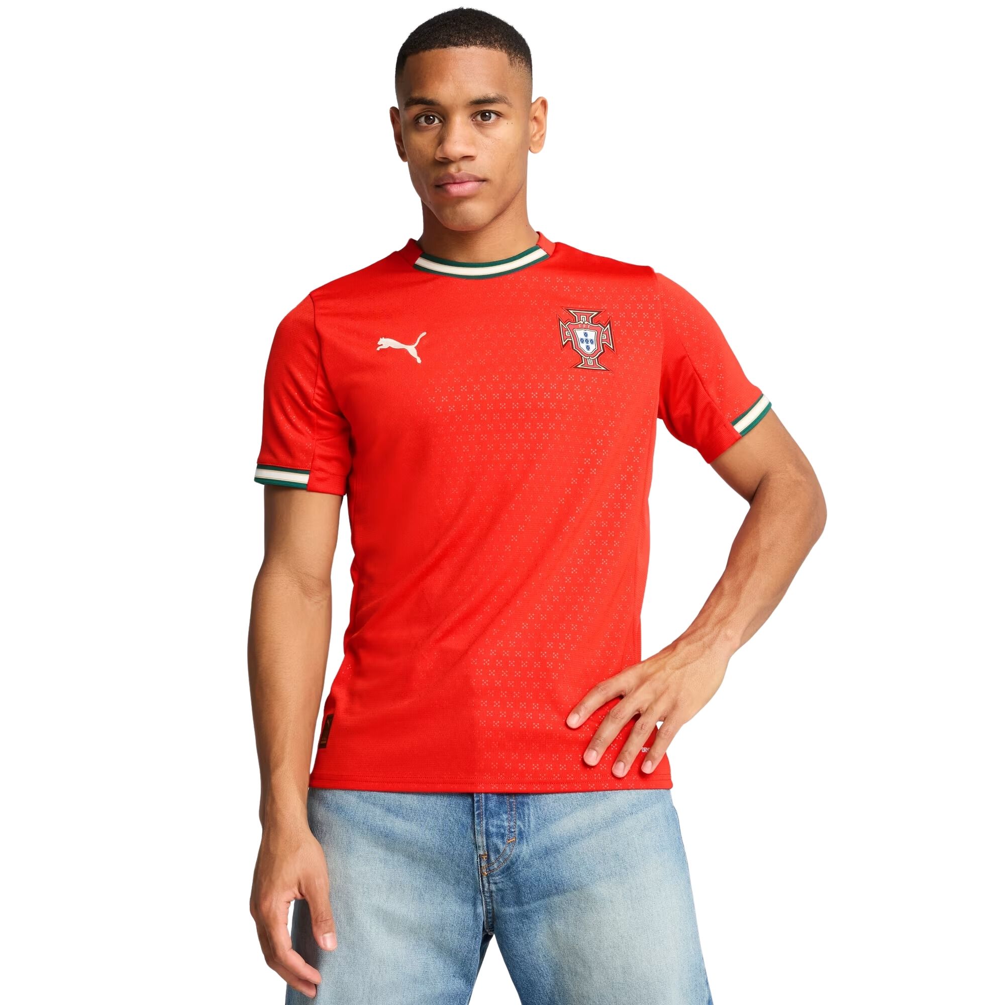 Camisa Portugal I 25/26 Puma Masculina - Vermelha