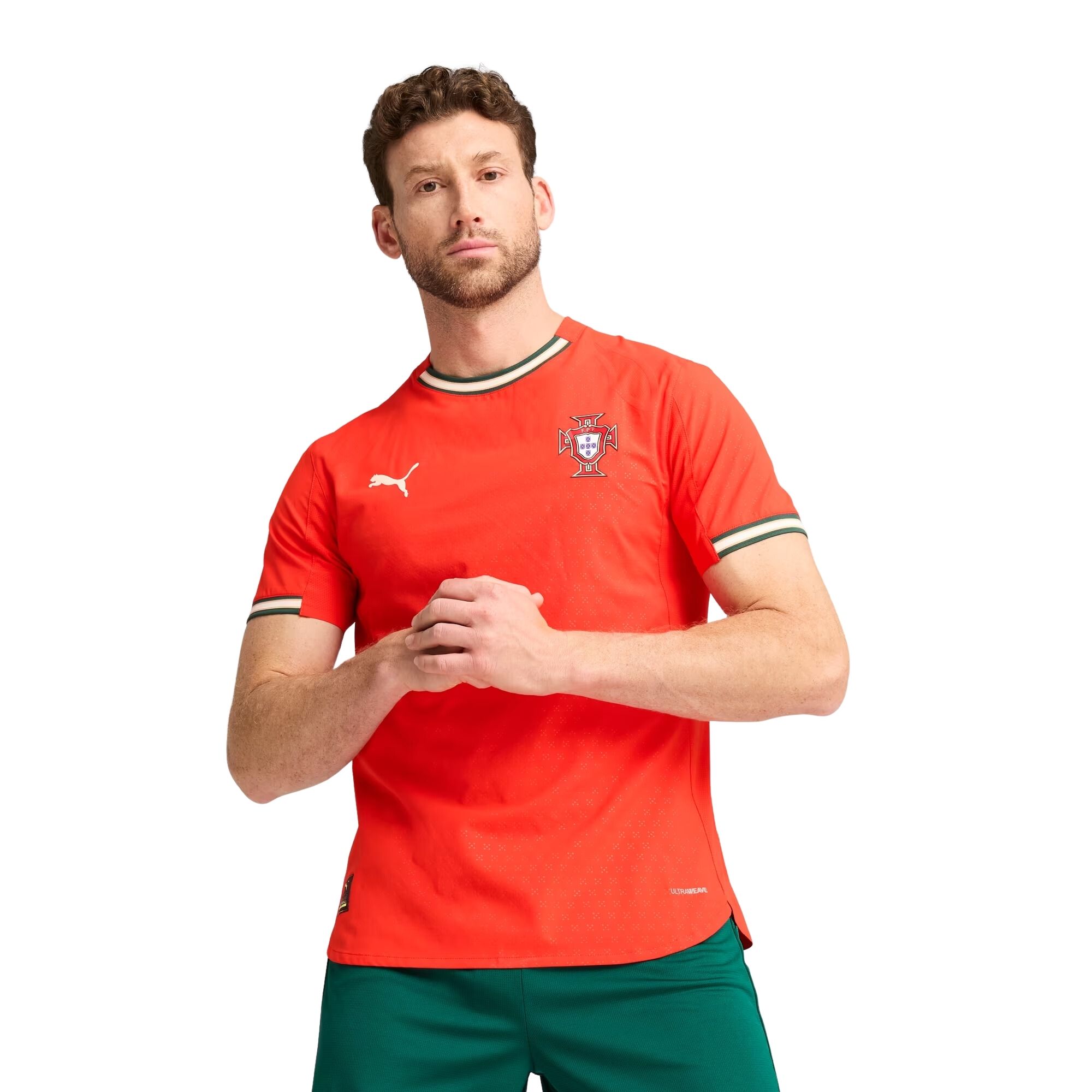 Camisa Portugal I 25/26 Puma Jogador Masculina - Vermelha