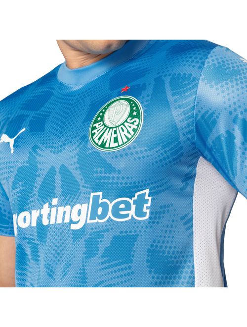 Camisa Palmeiras I 25/26 Puma Goleiro Masculina - Azul