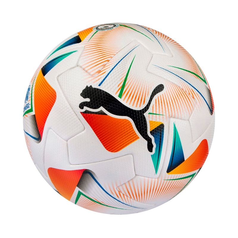 bola-puma-cumbre-conmebol-fifa-quality-pro-unissex-branca-laranja