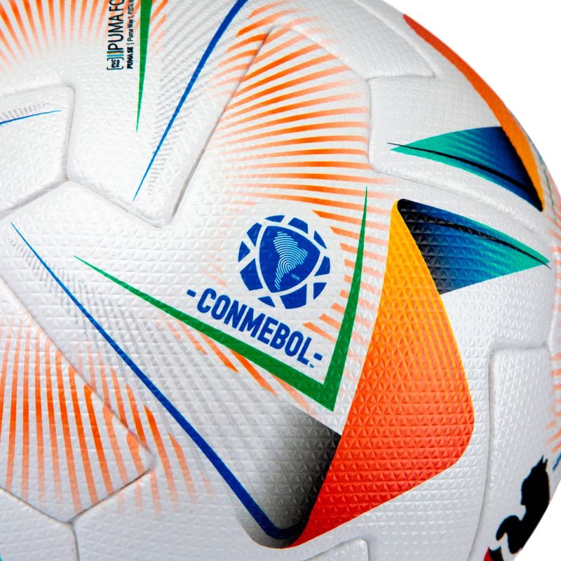 bola-puma-cumbre-conmebol-fifa-quality-pro-unissex-branca-laranja