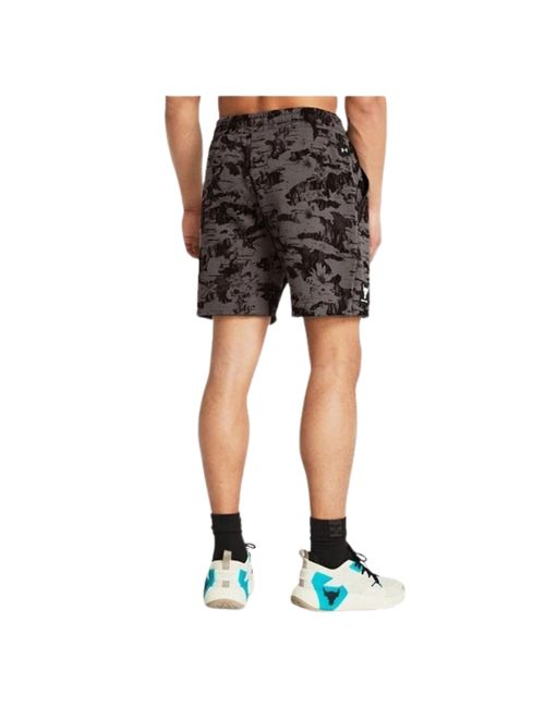 Shorts Under Armour Project Rock Essential Fleece Masculino - Marrom