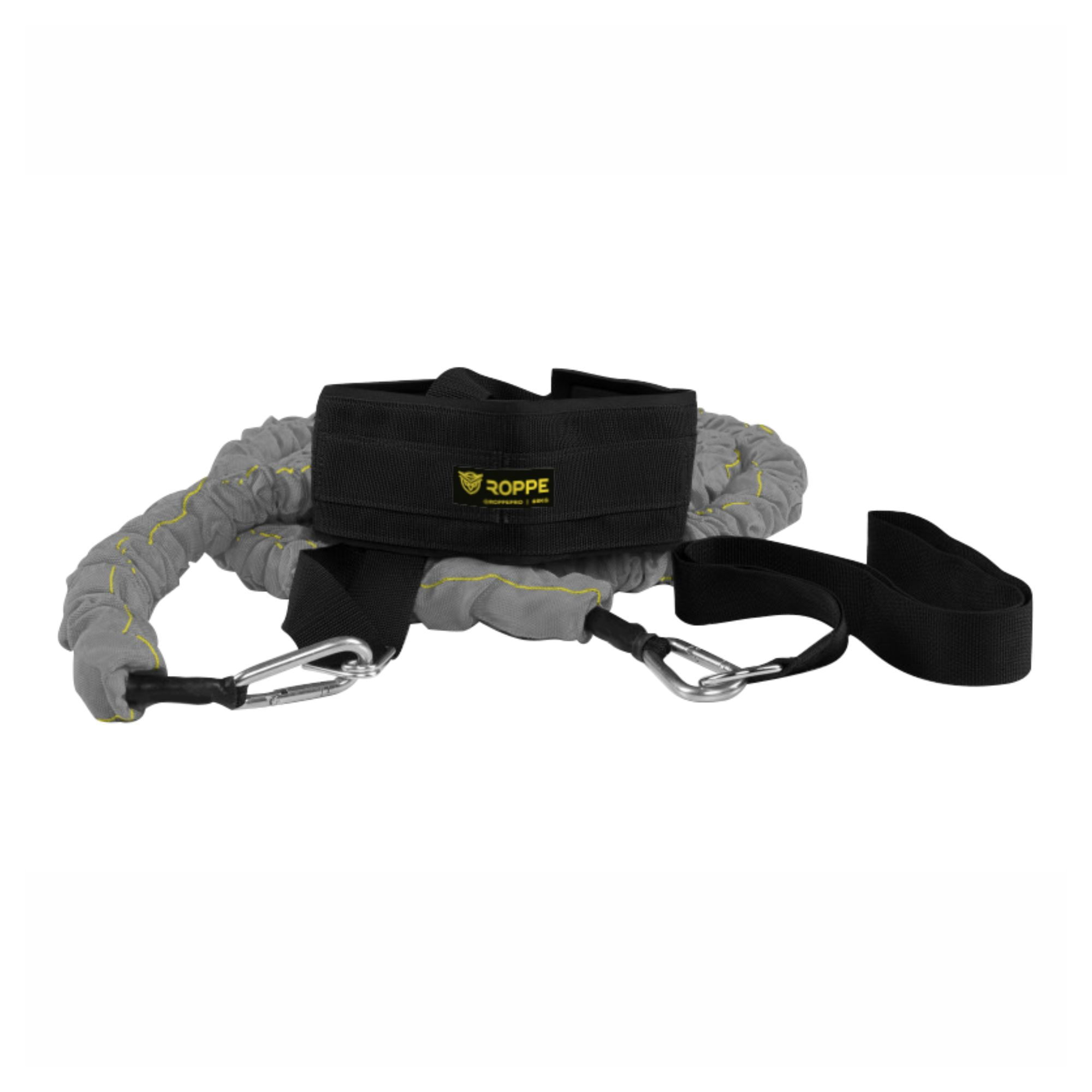 Cinto De Tração Roppe Resistência 68Kg Unissex - Cinza/Amarelo