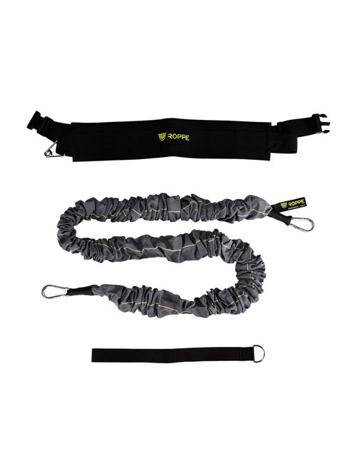 Cinto De Tração Roppe Resistência 68Kg Unissex - Cinza/Amarelo